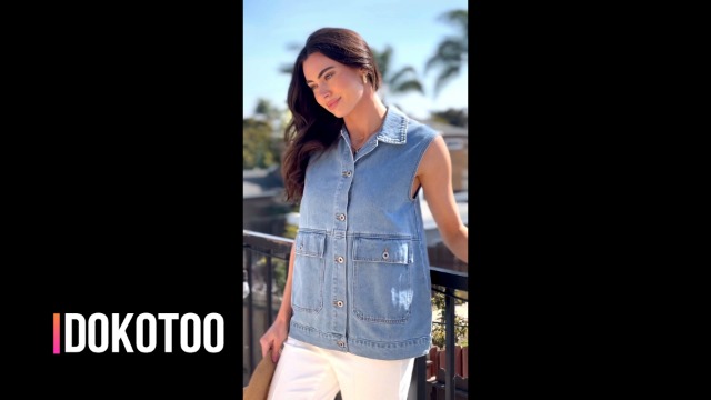 TOGA TOO DENIM SLEEVELESS VEST デニムベスト TOGA TOO / DENIM SLEEVELESS JACKET | glitter