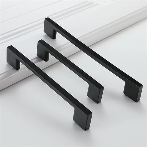 Poignée de placard noire 192mm quincaillerie de meubles pour tiroirs et garde-robe
