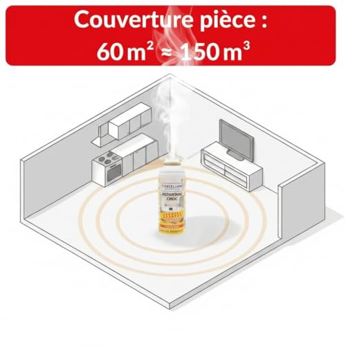 Excellium | Aérosol Fumigène Anti-Cafards Instantané Choc | 150 ml | 3 Semaines – vue 4