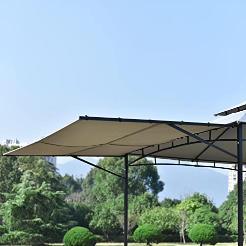 Aluminium Outdoor Gazebo with Hardtop Canopy and Privacy Curtains for Garden Patios (3 * 3 Side Curtain Style) - Image 6