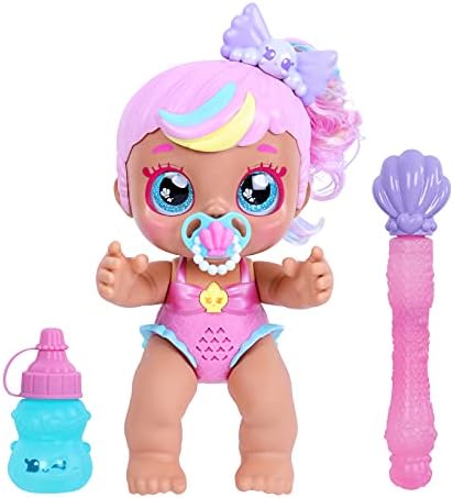 Kindi Kids Poppi Pearl: Bubble 'N' Sing Official Bubble Blowing Baby Doll with Ice Cream Scented Bubbles, Giggling Sounds and Bubble Wand