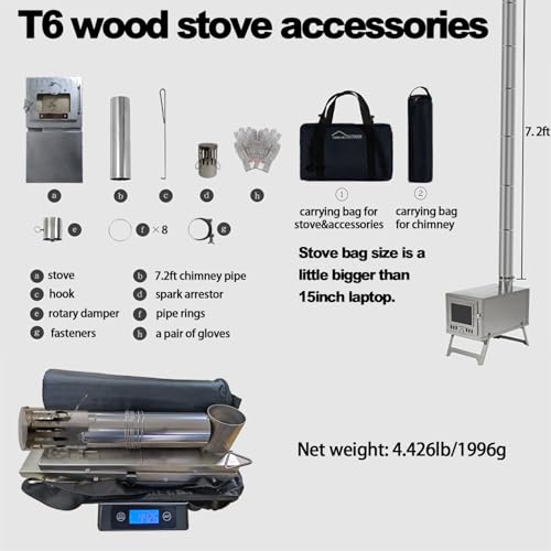 DANCHEL T6 Folding Titanium Stove