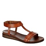 Lauren Blakwell Olivia - Women's Casual Comfort Slip-On Flat Slide Sandal Brown, Size 9.0 Medium Width