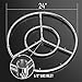 Skyflame 24-Inch Round Stainless Steel Fire Pit Jet Burner Ring, High Flame