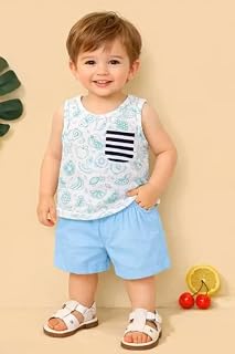 Summer season dresses for baby and child Cottonblend dress|| ||G,Blue baba suit Price In India
