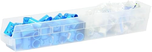 Miniatura 9 de Akro-Mils 30124 - Contenedores de plástico para estantes, contenedores de almacenamiento resistentes para organización de garaje, armario y cajones,