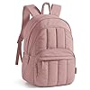 BAGSMAT – Mochila universitaria para laptop, bonita mochila de viaje para mujer, bolsa acolchada para computadora, Rosado oscuro, 15,6 pulg.