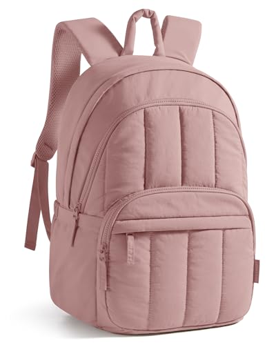 Image of BAGSMART College Laptop Backpack,Cute Travel Backpack for Women,Quilted Computer Bookbag