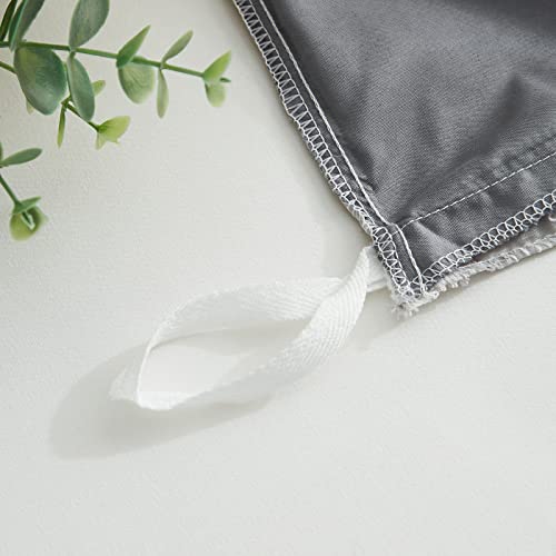 Jyhoney 3Pcs Gray Duvet Cover Set Queen Size Chambray Grey Reversible Sliver Gray Farmhouse Bedding Set Modern Solid Plain Soft Microfiber Comforter Quilt Covers For Men Women #TOP6