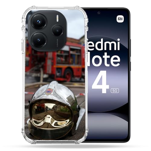 Coque Xiaomi Redmi Note 14 5G antichoc pour éviter les écrans brisés motif pompier camion