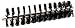 Ayr King B150 Sifter Brush Assembly, Black