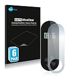 savvies Protector Pantalla compatible con Xiaomi Mi Band 2 (6 Unidades) Película Ultra Transparente