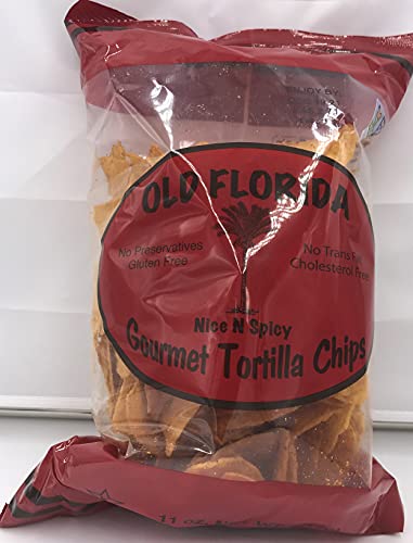 Old Florida Gourmet Tortilla Chips - Variety Pack Of Four (4) - Includes Original, Lime Sensation, Nice & Spicy, And Ranch Tortillas, 11 Oz #TOP5