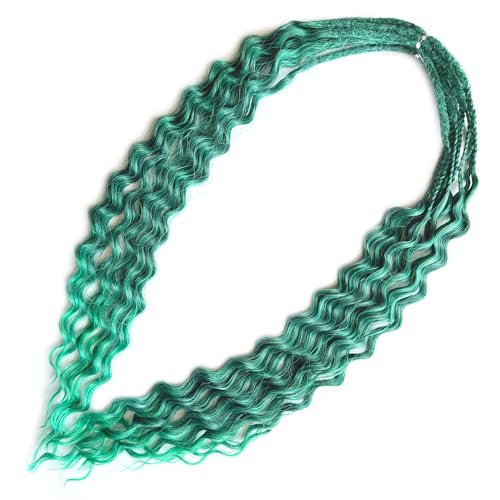 Curly Dreads with Box Braid Boho Style Dreads Synthetic Double