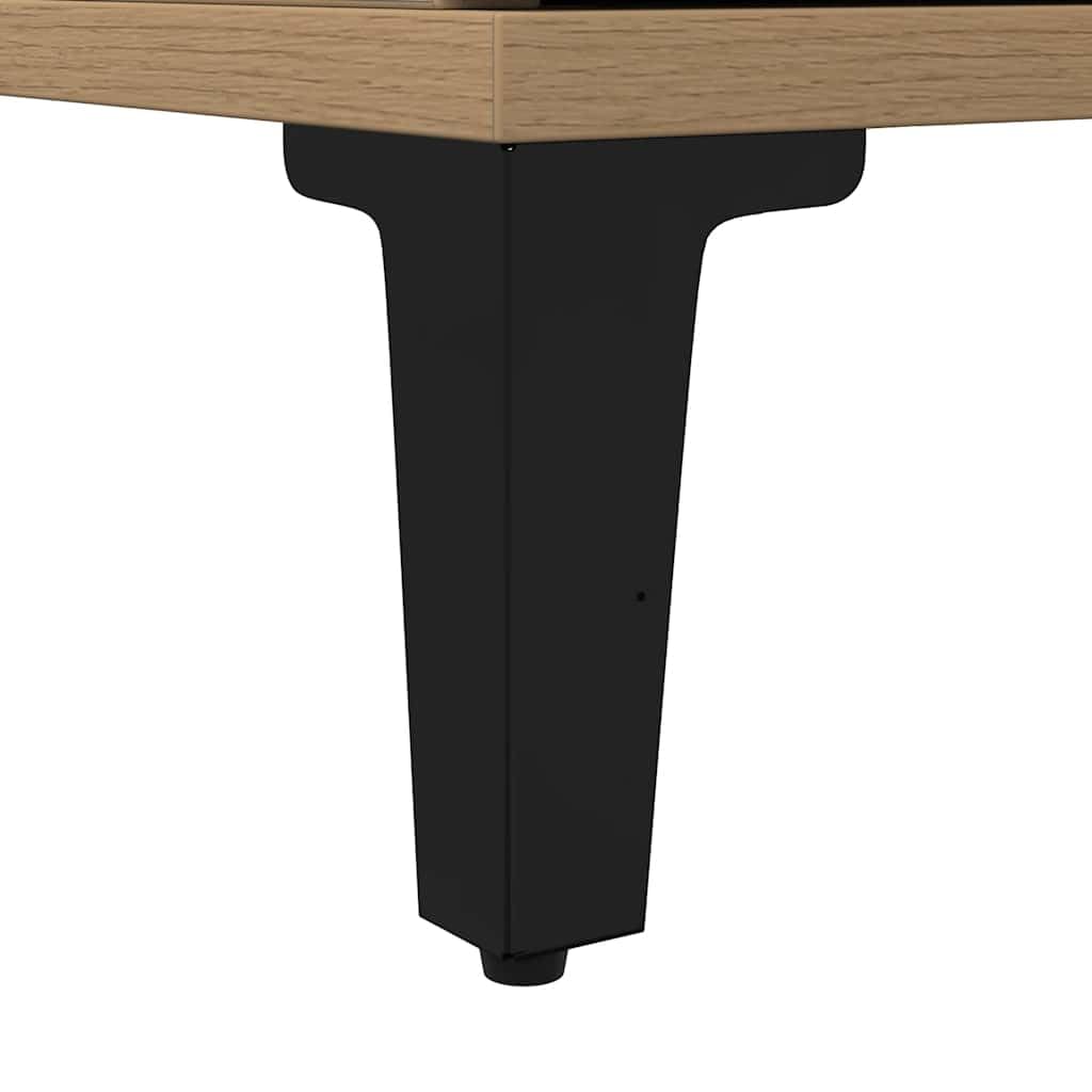 vidaXL Armario de baño Madera de ingeniería Roble Artisan 30x30x100 cm
