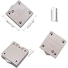 2Pcs White Wardrobe Touch Switch Cabinet Lamp Switch Normally Closed Automatic Door Touch Switch