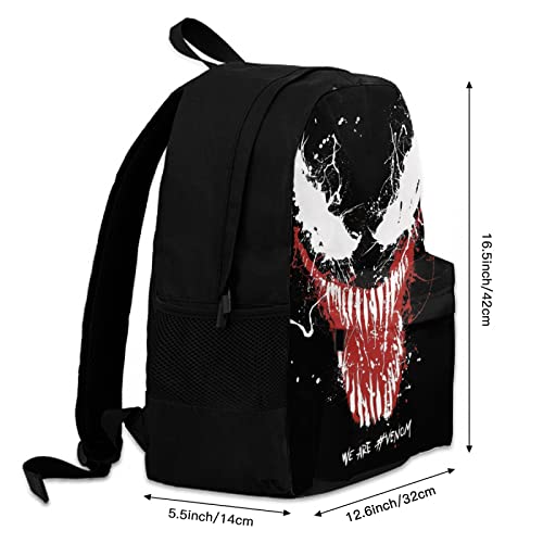 Movie Backpack 3D Print Fans Backpack Superhero Bookbag Black Fashion Bookbag With Bottle Side Pockets #TOP2
