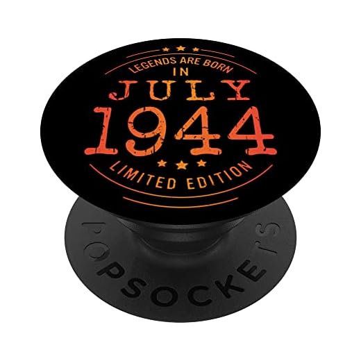 Cumpleaños Julio 1944 Edición Limitada Regalo Legend July PopSockets PopGrip Intercambiable