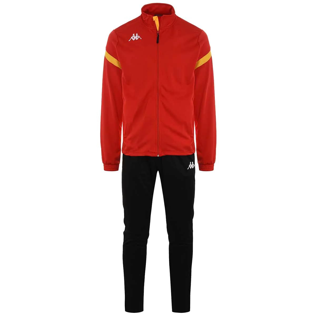 Kappa Dalcito Tuta da ginnastica, Rosso / Giallo / Nero, XXL Unisex - Adulto