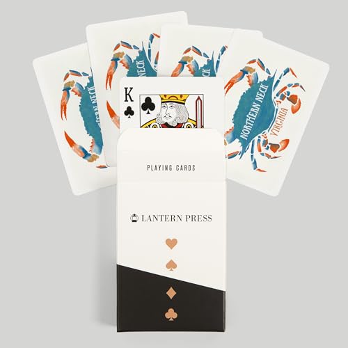 Baraja de poker Northern Neck Virginia cangrejo azul 52 cartas miniatura 6