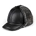DTBBKsy Winterhüte, Bomberhut Winter Baseballmütze t Ohrklappen für Männer Winddichtes Leder Aviator Hut Trapper Trooper Cap für Älteste