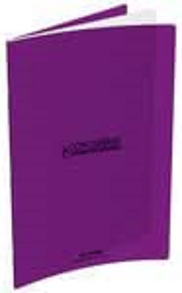 CONQUERANT Lot de 10 Cahiers Classique A4 Grands Carreaux Seyès 96 Pages Agrafées Couverture Polypro Violet