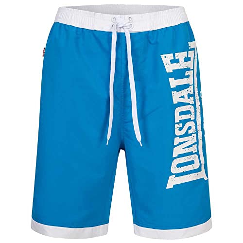 Lonsdale Herren CLENNELL Badehose, Blue/White, L