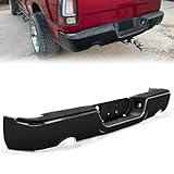 KUAFU Rear Step Bumper Assembly Compatible with 2009-2022 Dodge RAM 1500 W/Dual & license lamp W/O Sensor Holes Replacement For CH1103123 Two Packages