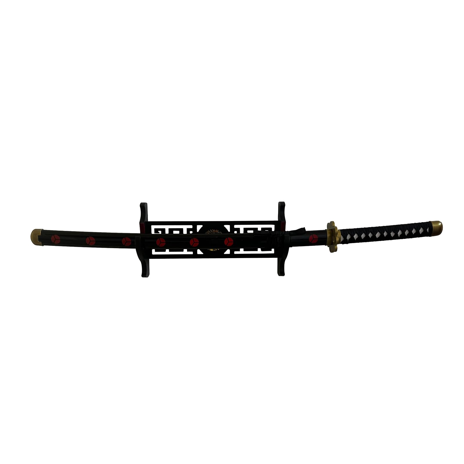 Schwerthalter Katana Wandhalterung 1-Tier Drachenikone Samt Gepolsterte Katana Halter Samurai Schwert Display Rack Wand Lichtschwert Wakizashi Schwertständer Display Hanger
