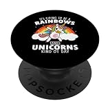 Funny Unicorn Boys Girls Men Women Costume Rainbow PopSockets Standard PopGrip
