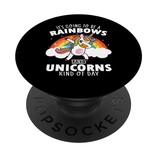 Funny Unicorn Boys Girls Men Women Costume Rainbow PopSockets Standard PopGrip