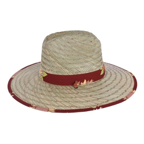 San Diego Hat Company Girl's Lifeguard Straw Hat with Sunflower Brim4