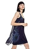  Desigual Damen Dress Sevilla Kleid, Blau (Marino 5001), (Herstellergröße: 46)