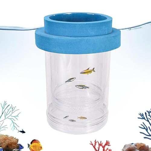 Boîte d'élevage pour Aquarium - Séparateur Flottant pour alevins en Incubation | Boîte incubatrice d'isolement pour Poissons | pour Aquarium De Maison...