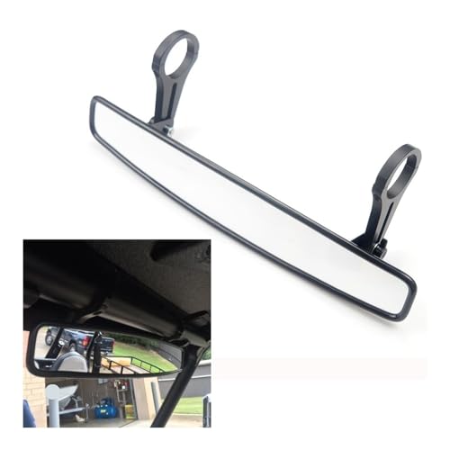 Espejo retrovisor convexo de 15 de ancho con abrazadera robusta 1.75 y 2 para UTV 3