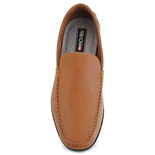Mocassim Capri Masculino Ferracini, Leblon Conhaque, 41