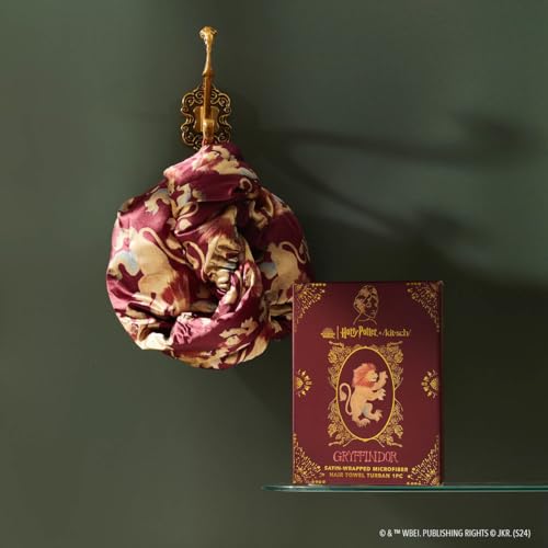 Kitsch Harry Potter x Toalha de Cabelo de Microfibra de Cetim para Mulheres - Presente de Dia dos Na