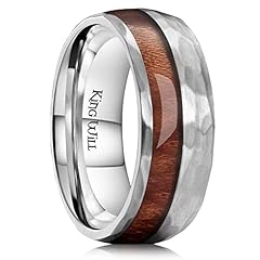 8mm Steel Hammered Wood