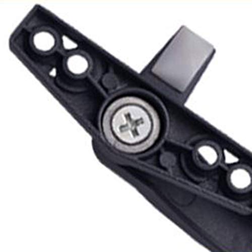 zalati Universeller Ersatz-Fenstergriff für Rechts- und Linkshänder, Aluminiumlegierung, mit Schlössern für Doppelverglasung, Schalter, Fenstertür-Sicherheit, rechte Lenkstange, Schwarz