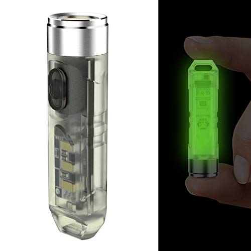 Led Flashlight Rechargeable 550 Lumens Luminous Mini Flashlight Led Waterproof Small Flashlight for Camping 4 Modes (White)