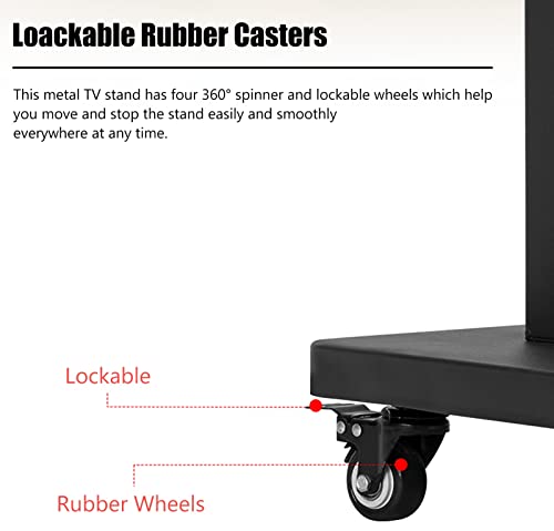 Soporte Móvil para TV de 32 a 75 Pulgadas Ajustable en Altura miniatura 5