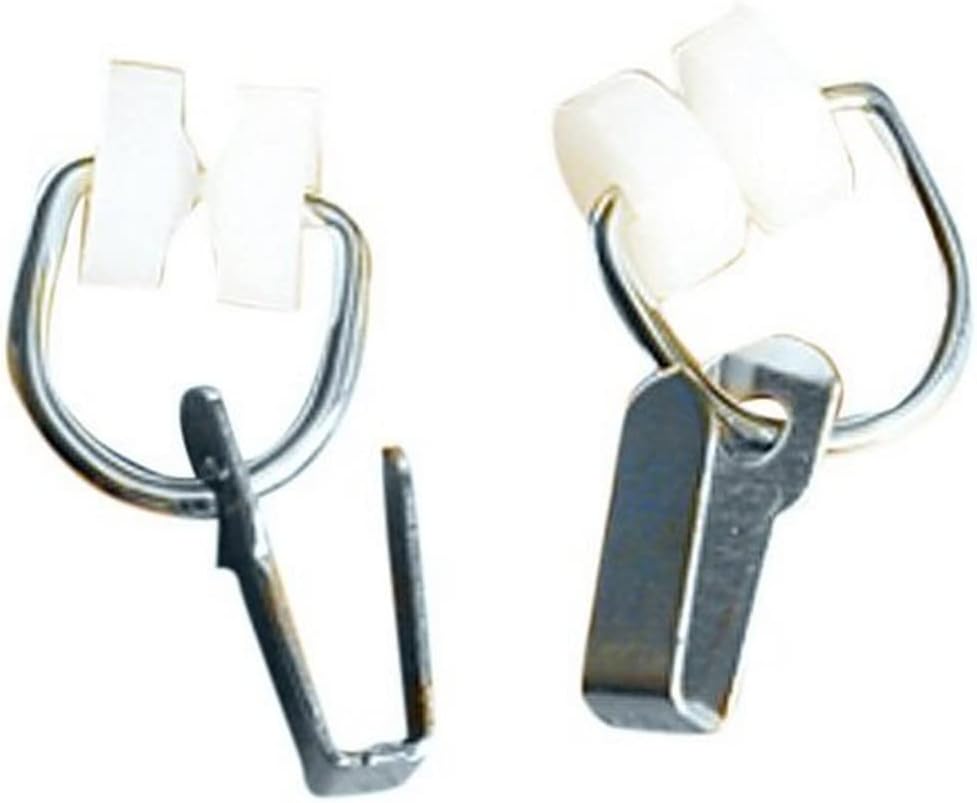 RV Designer A109, Nylon Two Wheel Carrier with Hook, Fits I Beam Track, 14 Per Pack, Window Covering Hardware , White