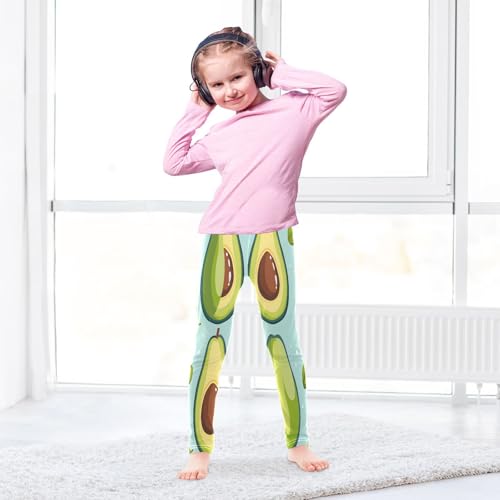 Toddler Girls Leggings Printed Yoga Pants Leggings Simple Avocado for Kids4