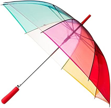 Foxfire for Kids FOX-622-18 Childrens Rainbow Umbrella44; Clear,Multicolor