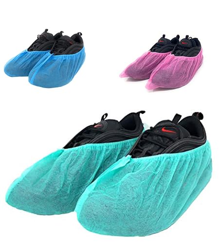AQASKIN Cubrezapatos desechables en Non-Woven Resistant 6 g. - Calzado desechable - (PPE) Equipo de protección personal - Limpieza del hogar, jardinería, entornos profesionales 1000 piezas verde