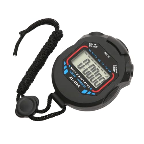 Wusideday Chronomètres pour entraîneurs, chronomètre numérique | Montre de Sport Portable avec Cordon,Minuteries numériques à Grand écran avec Fonction d'alarme pour la Course, Le Cyclisme et
