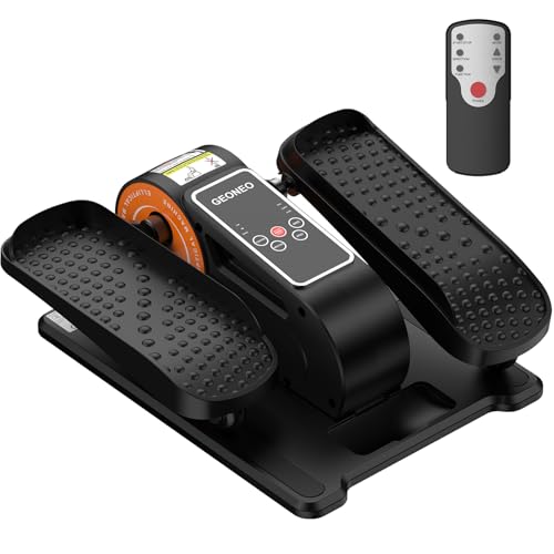 Image of Under Desk Elliptical Machine, Electric Elliptical Leg Exerciser for Senior, Quiet and Compact Electric Seated Pedal Exerciser for Home with Monitor, Remote Control and 12 Adjustable Speeds