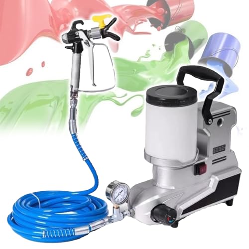 Eastnmythet 2.5L/Min Electric Wall Spray Paint Machine, Portable Airless Paint Sprayer with 5m Hose, 2L Paint Spraying Machine for House Painting