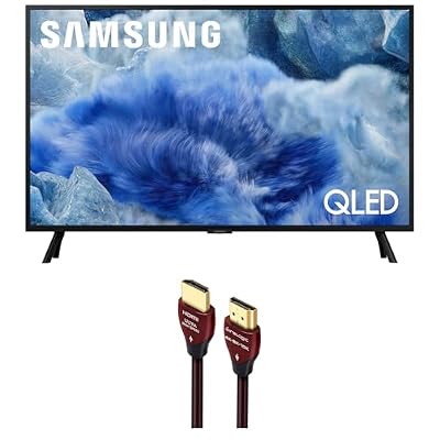 Samsung QN32Q8FAAFXZA 32 Inch Class QLED Q8F 4K Vision AI Smart TV with a WireLogic Ruby 8ft Ultra High Speed 4K-8K-10K HDMI Cable (2025)
