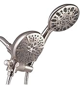 Shower Heads with Handheld Spray Combo, High Pressure Rainfall Shower Heads 5" Face 3-Way Dual Ra...